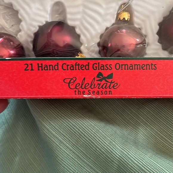 Sears roebuck and co vintage handmade glass ornaments. Made in Mexico - Picture 2 of 3